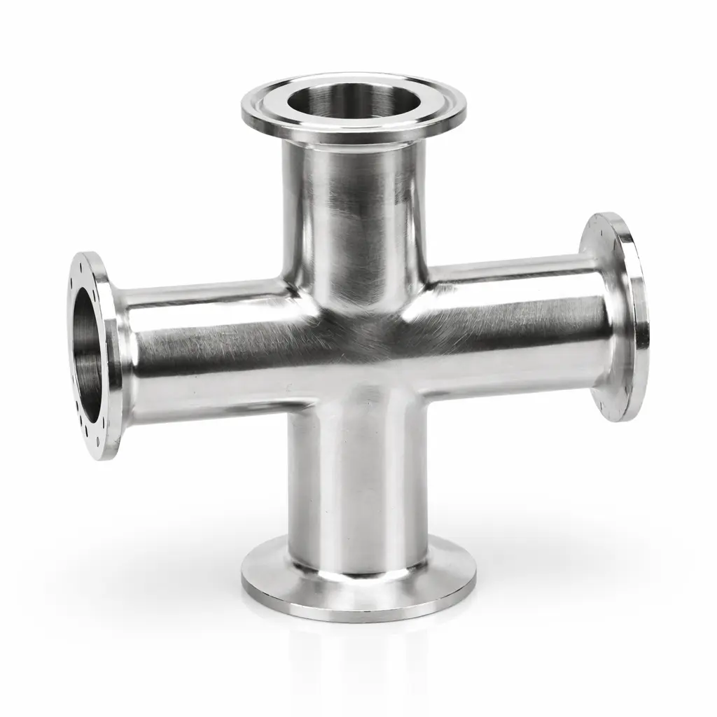 Kříž 4 × Clamp, Ø 25 × 1,5 mm, L = 110 mm (Clamp 50,5)