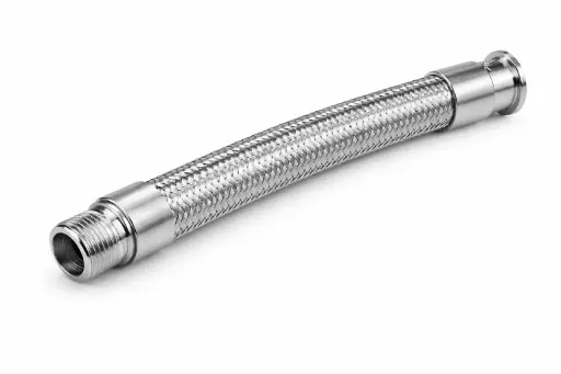 [13411] Flexibilní nerezová hadice L=500, 1"male závit - 50,5 clamp