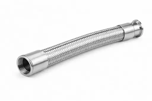 [13412] Flexibilní nerezová hadice L=500, 5/4"female závit - 50,5 clamp