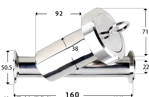 [15109] Y-filtr DN25, Clamp 50,5 mm