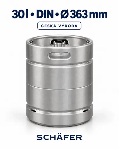 [81310] SCHÄFER–SUDEX KEG 30 l DIN – stackable, Czech production