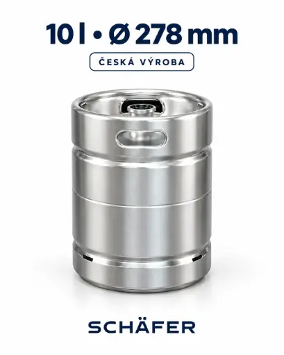 [81307] SCHÄFER–SUDEX KEG 10 l Slim 278 – stackable, Czech production